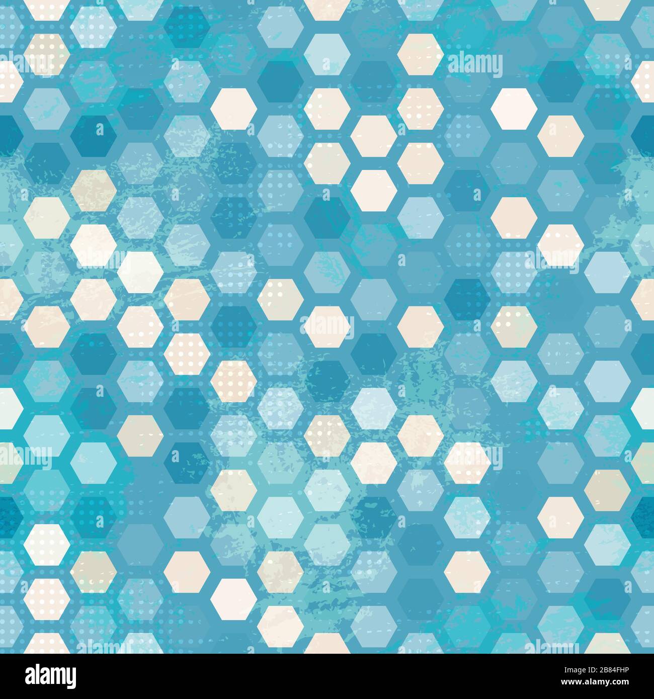 abstract grunge blue cells seamless Stock Vector