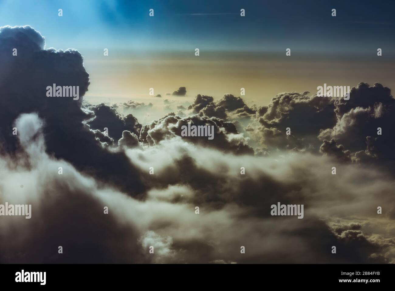 cloud and sky view from the window of an airplane Stock Photo - Alamy