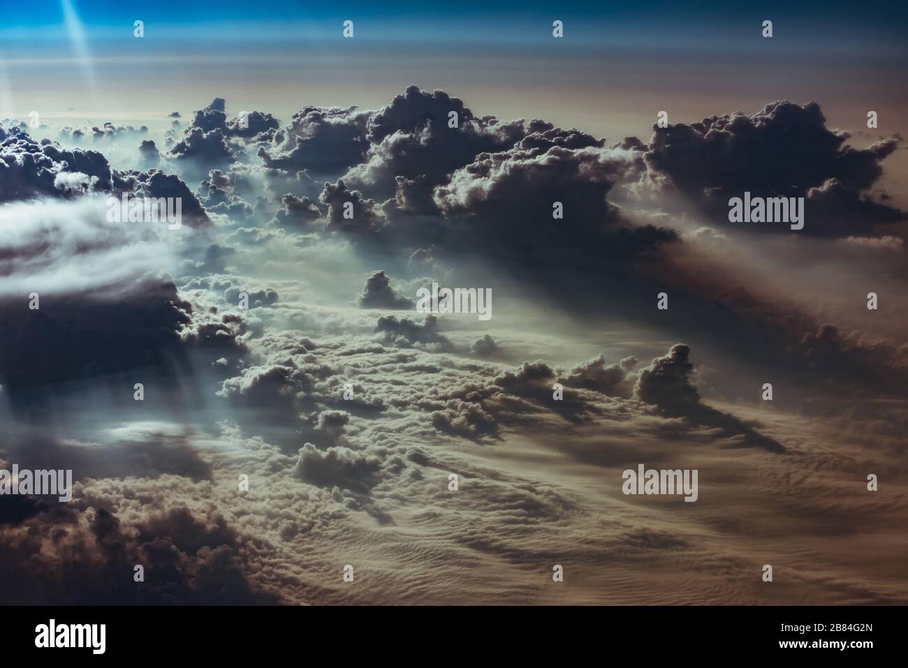 cloud and sky view from the window of an airplane Stock Photo - Alamy
