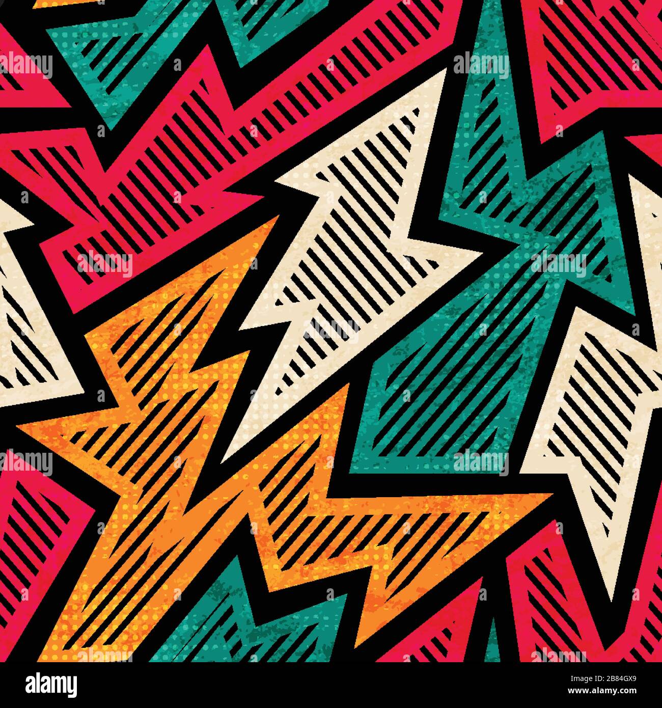 abstract mosaic seamless pattern Stock Vector