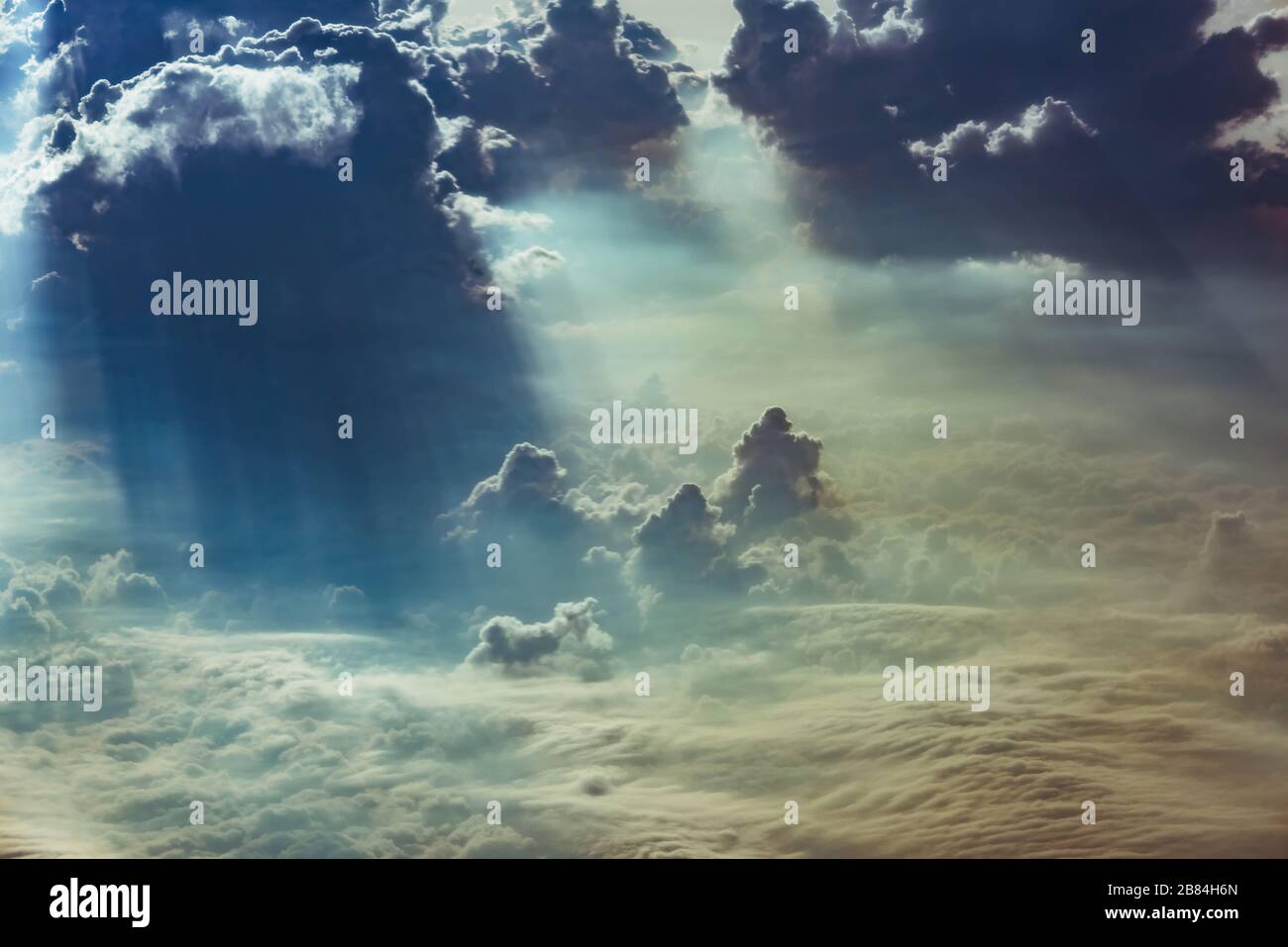 cloud and sky view from the window of an airplane Stock Photo - Alamy