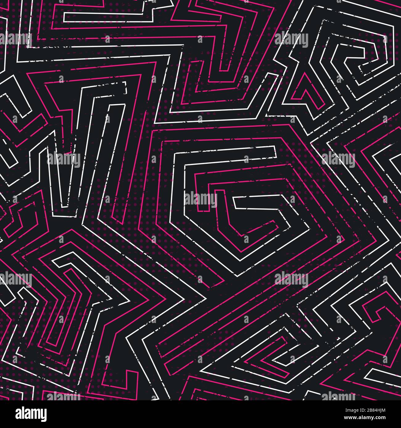 abstract pink tribal seamless pattern with grunge effect Stock Vector ...