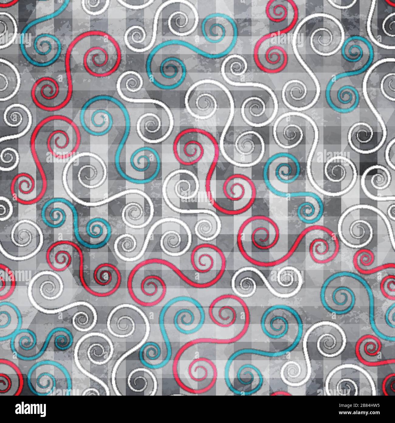abstract spiral seamless texture with grunge effect Stock Vector Image ...