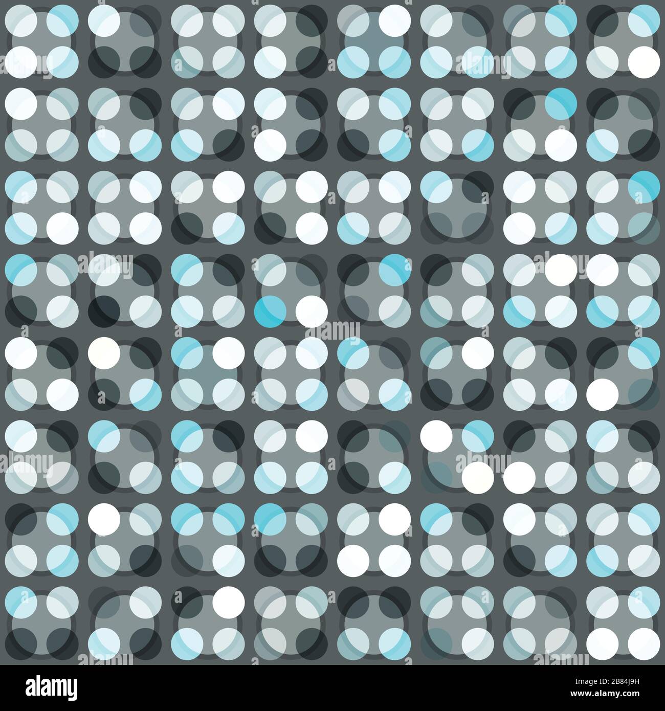 blue circle seamless pattern Stock Vector