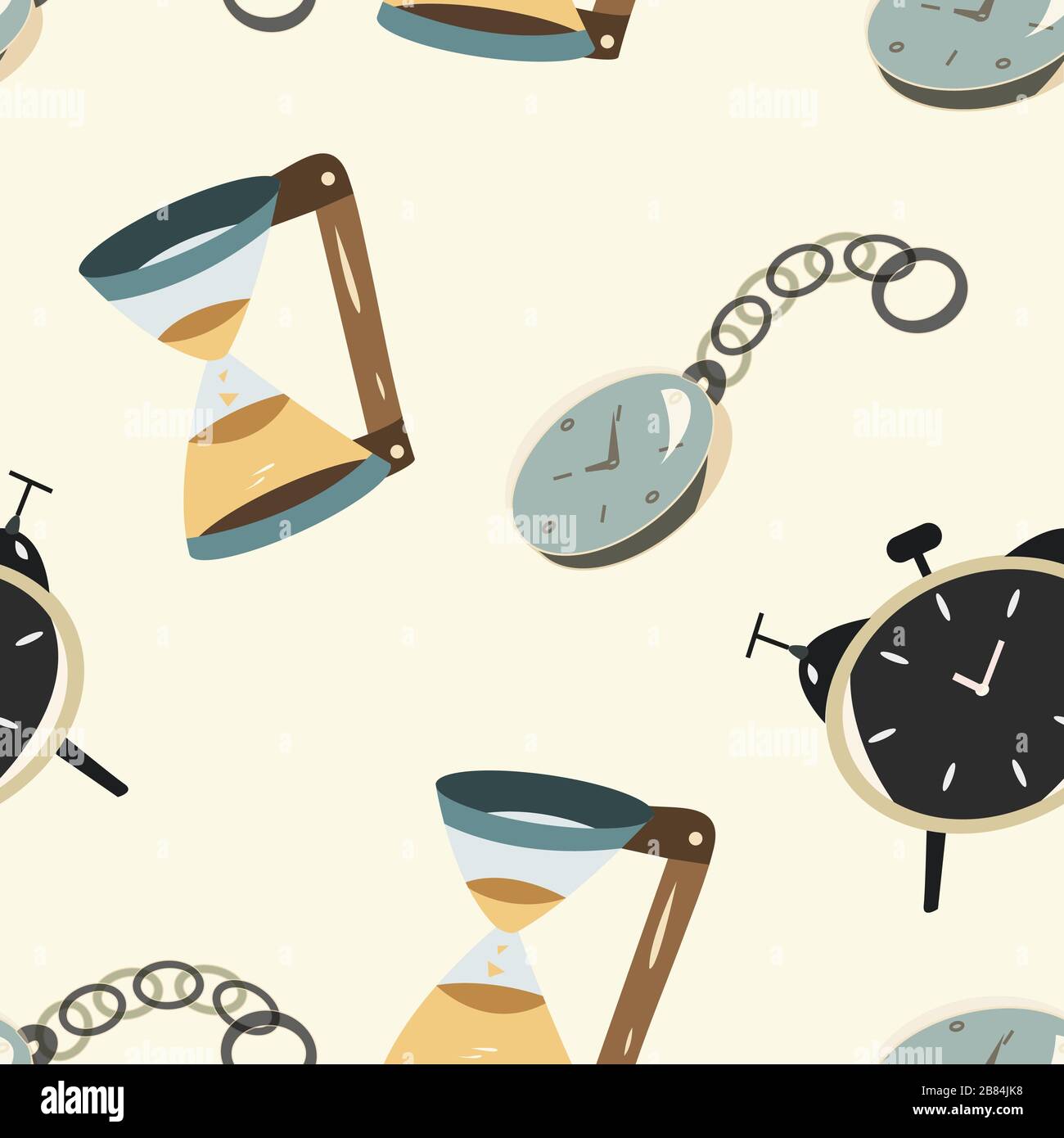 clock seamless Stock Vector