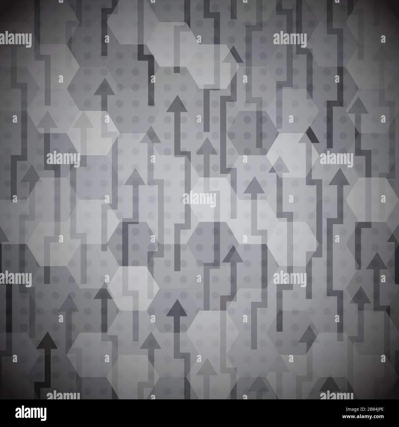 black arrows seamless pattern Stock Vector
