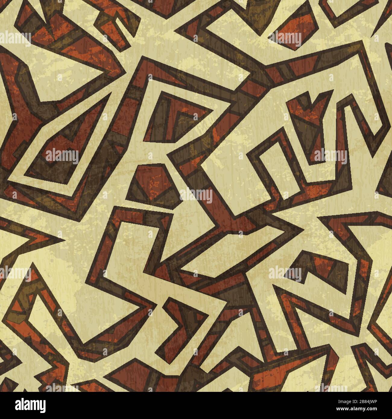 ancient seamless pattern with grunge effect Stock Vector Image & Art ...
