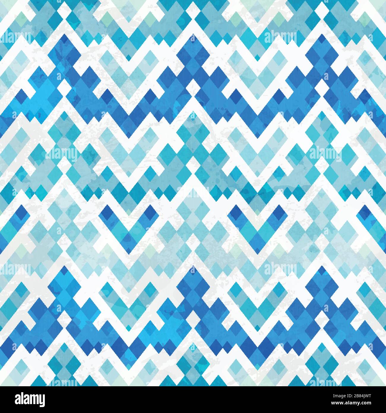 blue geometric seamless pattern Stock Vector