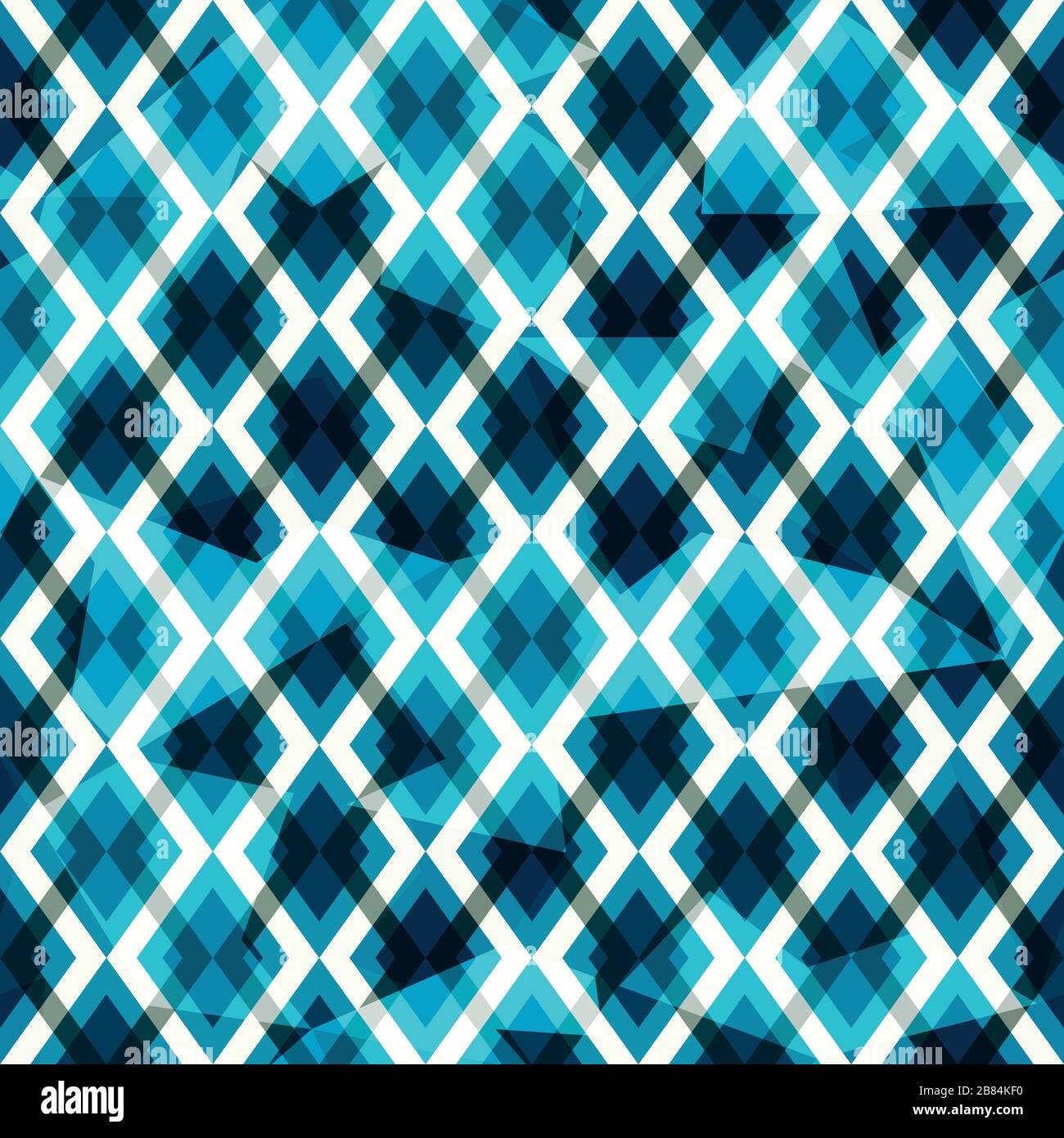 blue diamonds seamless pattern Stock Vector