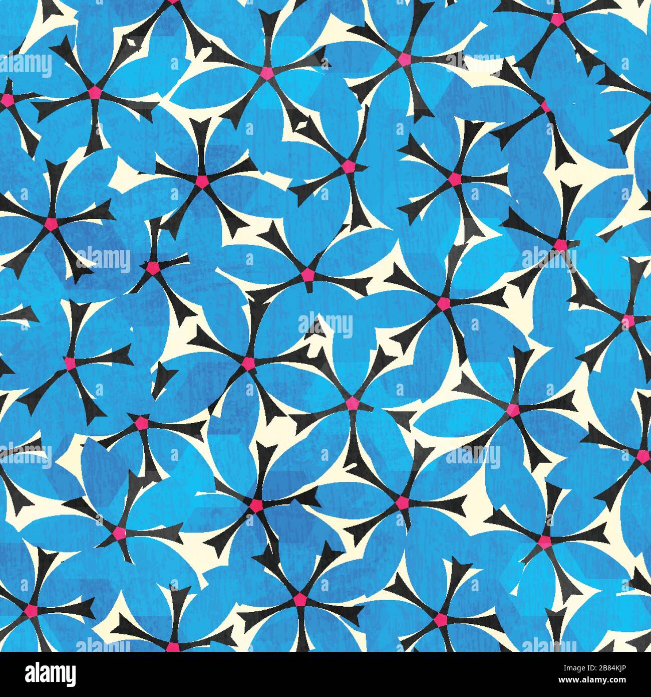 blue floral seamless pattern Stock Vector Image & Art - Alamy