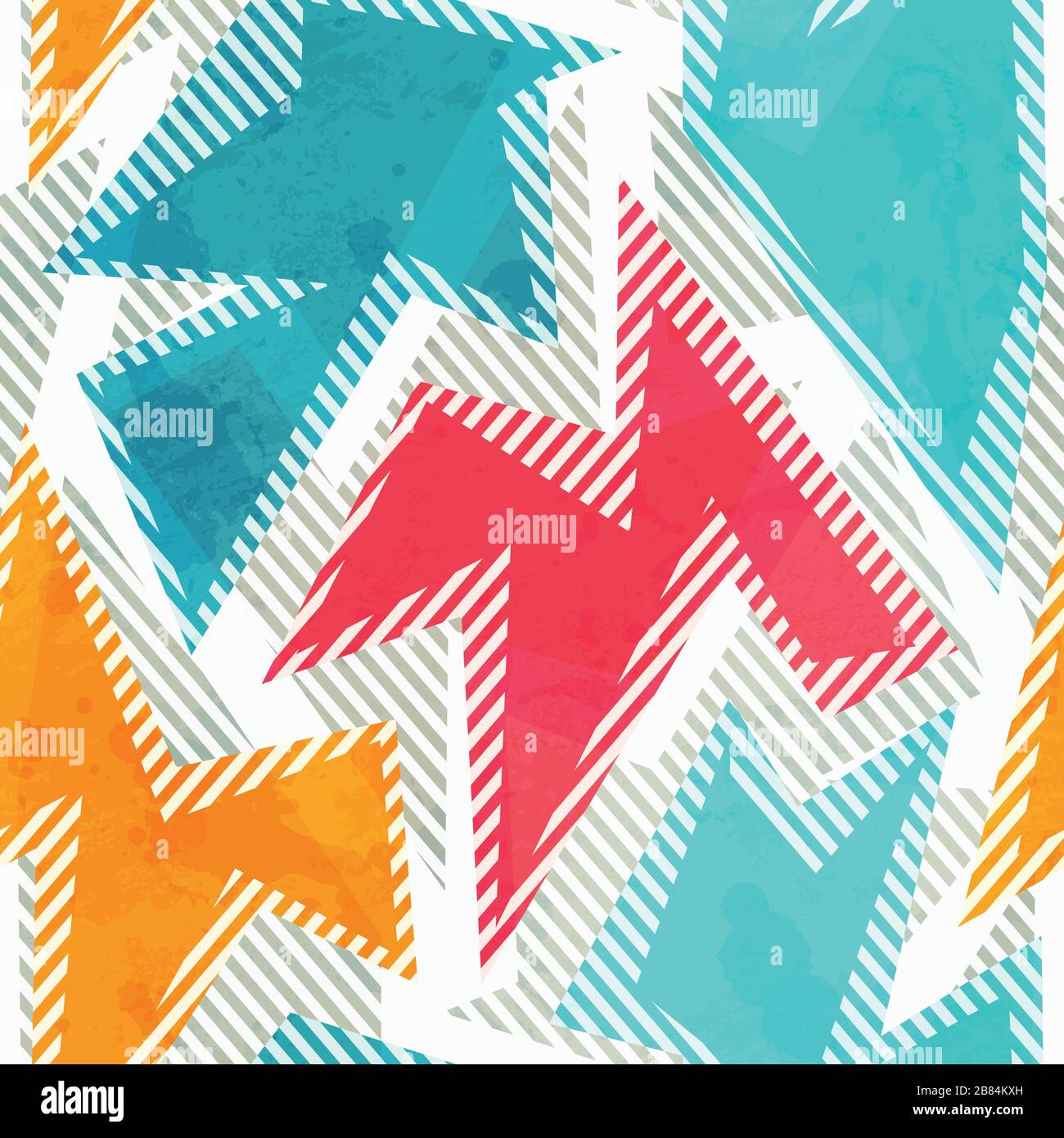 bright geometric seamless pattern Stock Vector