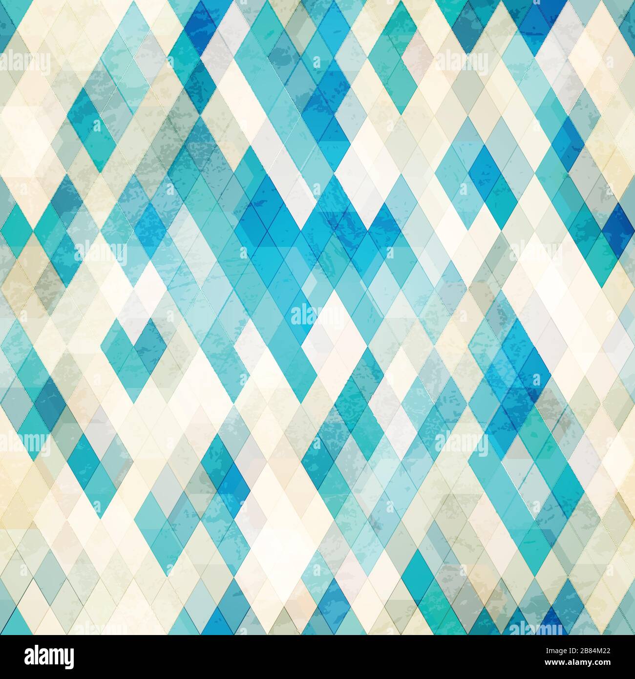 blue romb grunge seamless Stock Vector