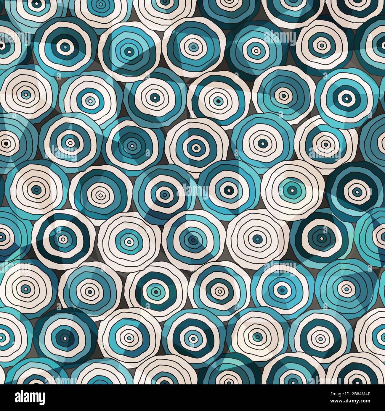 blue circles seamless pattern with glass effect Stock Vector Image ...