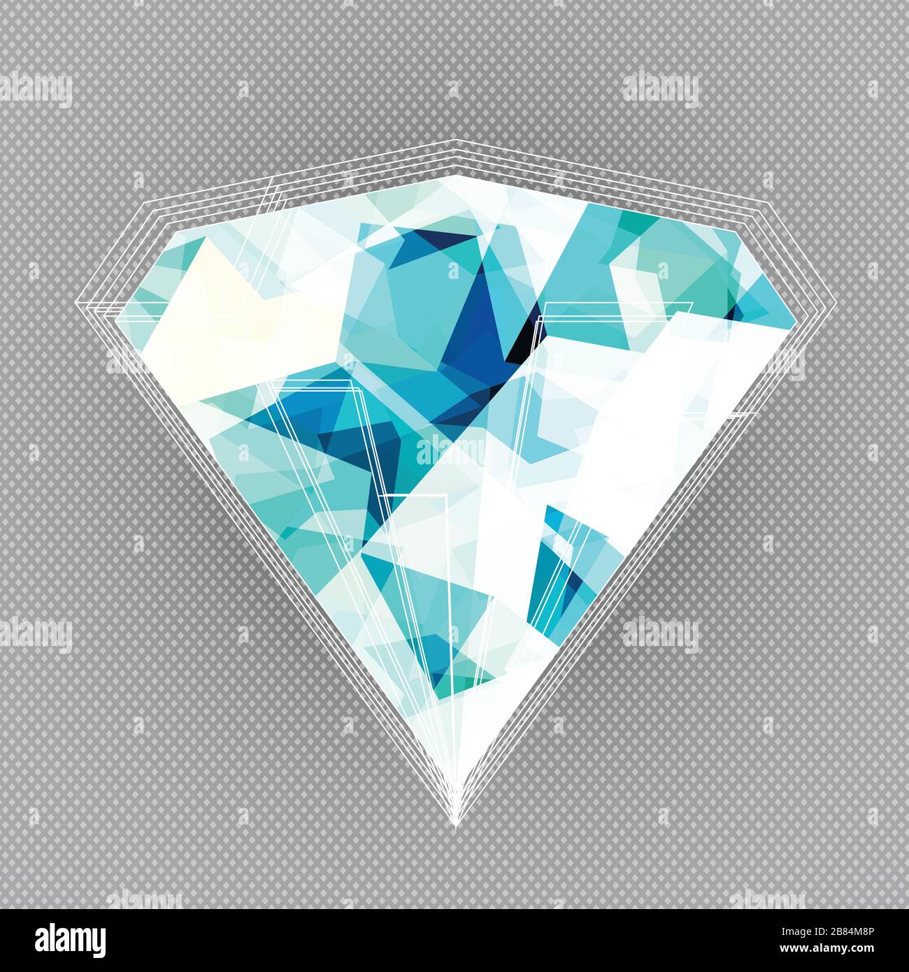 blue diamond background with blue seamless texture Stock Vector