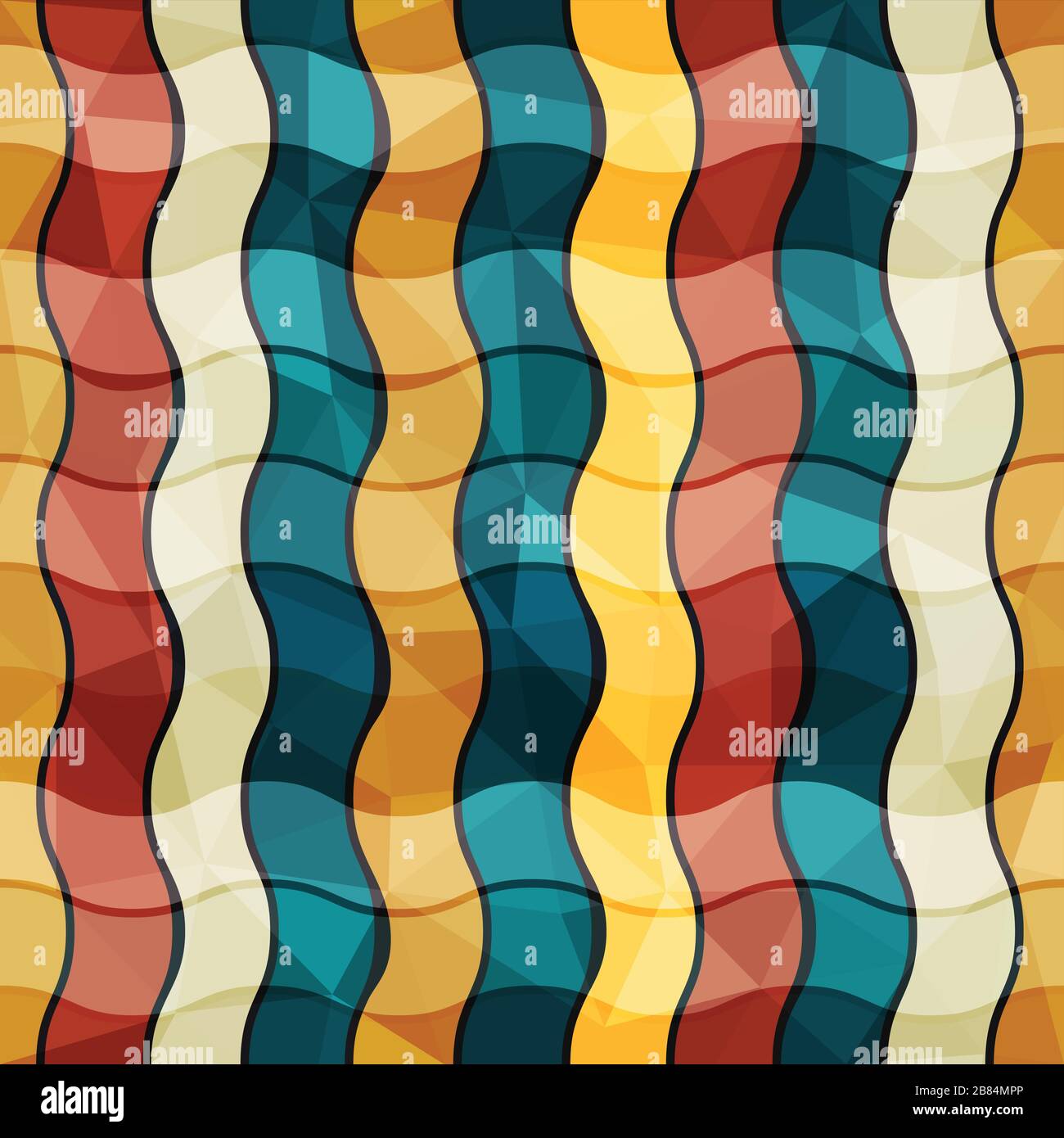 color bend seamless pattern Stock Vector