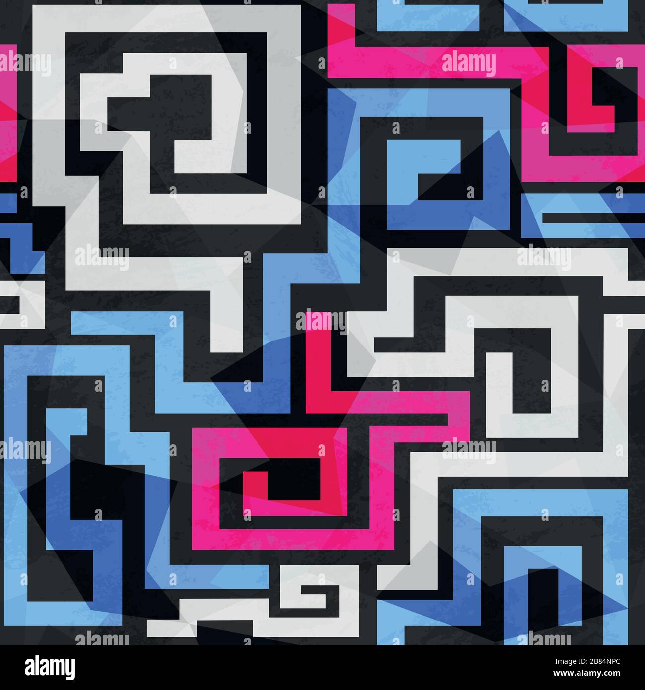 bright spirals seamless pattern Stock Vector