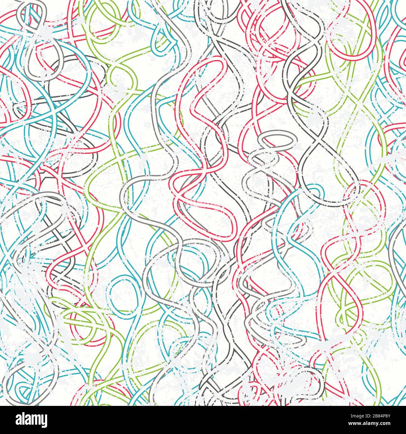 colored rope seamless pattern Stock Vector