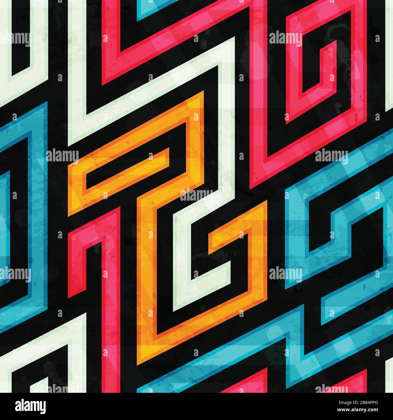 colored spiral seamless pattern Stock Vector