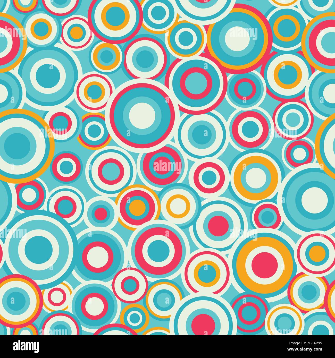 colored circle seamless pattern Stock Vector