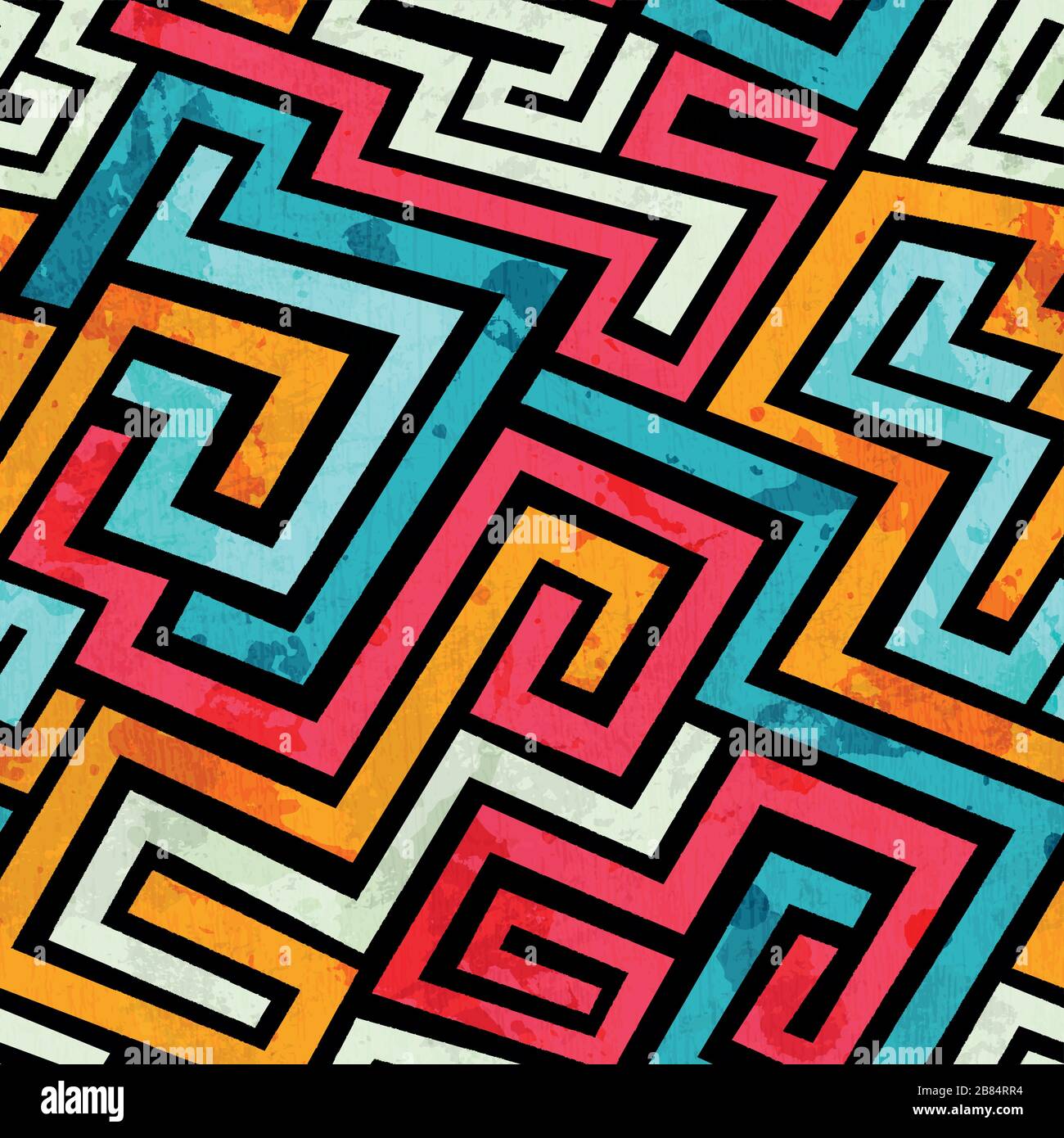graffiti lines seamless pattern Stock Vector Image & Art - Alamy