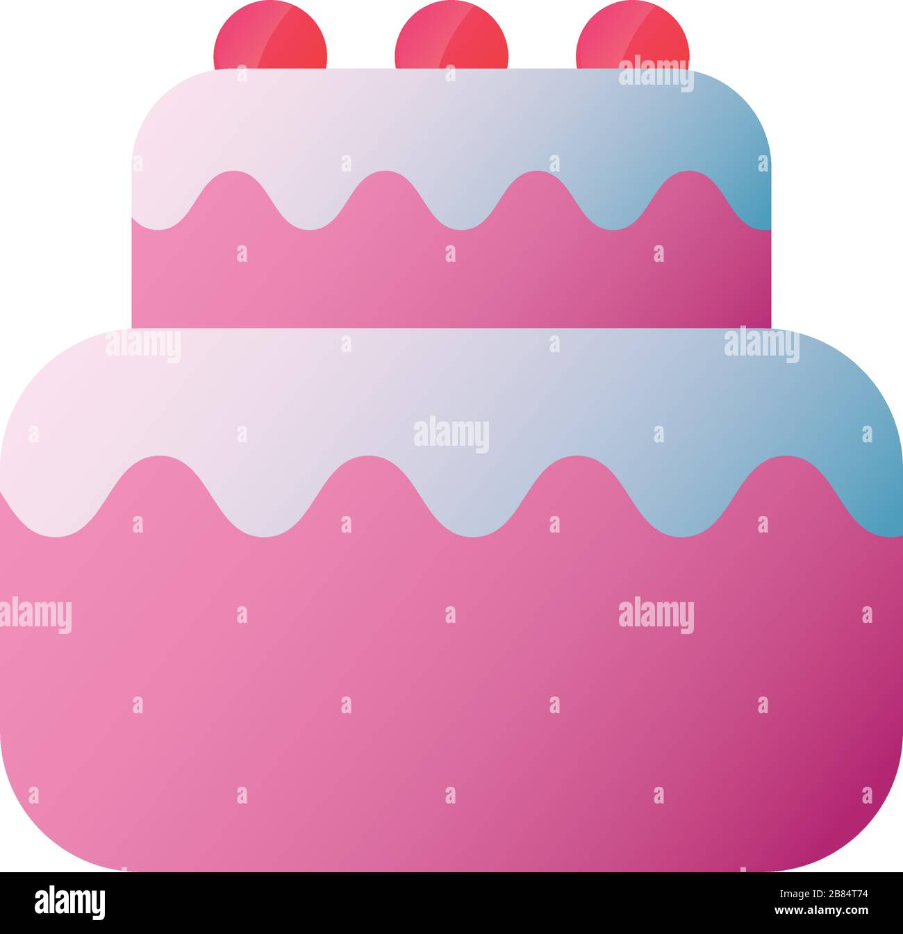 Sweet cake gradient style icon design, dessert food delicious sugar ...