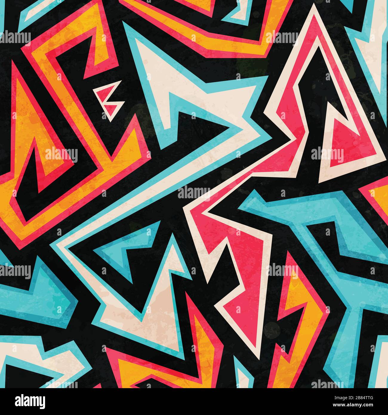 graffiti seamless pattern with grunge effect Stock Vector Image & Art ...