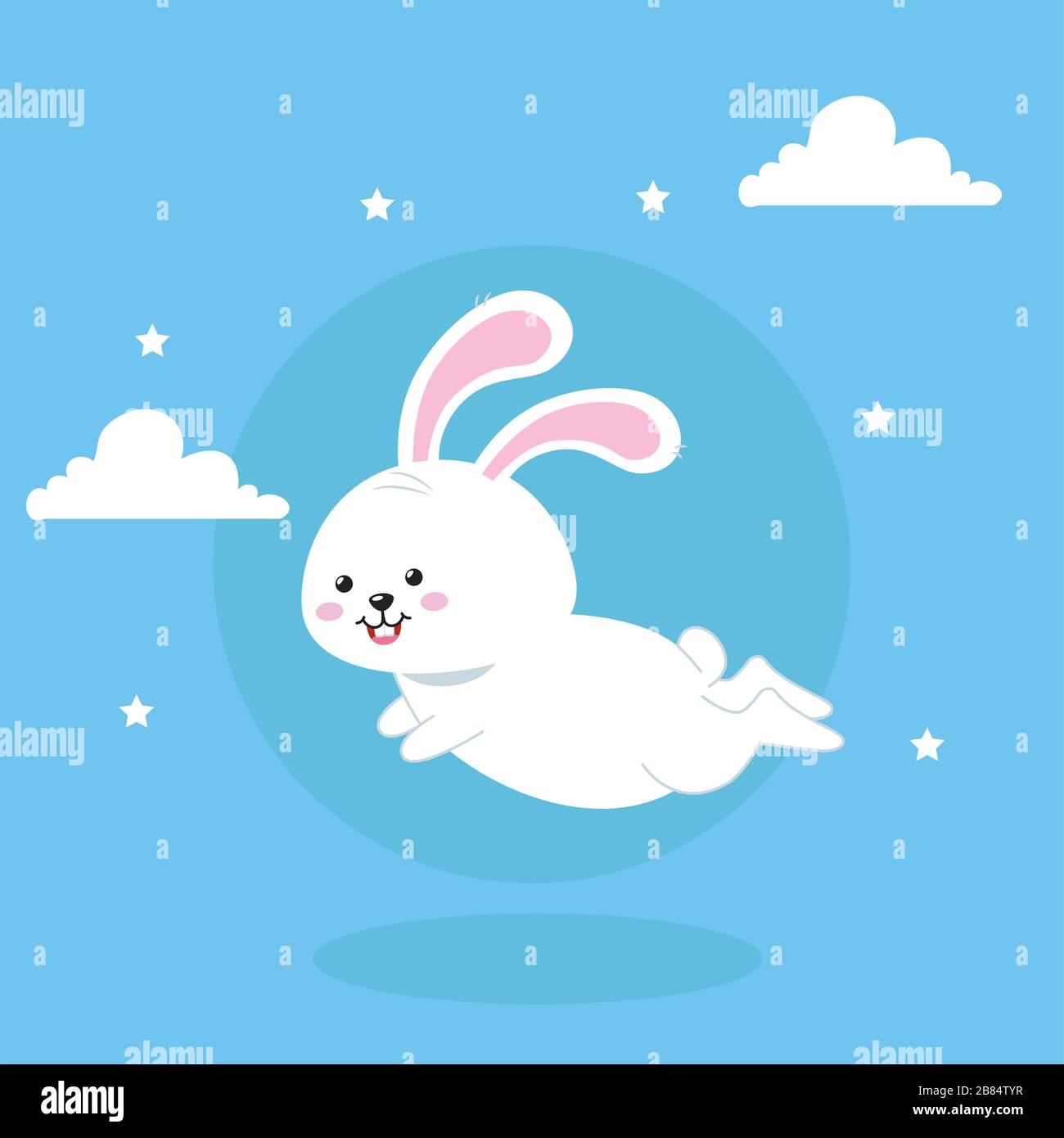 Cute Rabbit Animal Jumping Icon Stock Vector Image Art Alamy Cute Rabbit Animal Jumping Icon Stock Vector Image Art Alamy