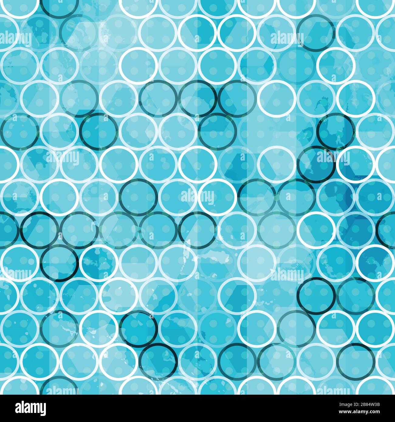 grunge blue circle seamless Stock Vector