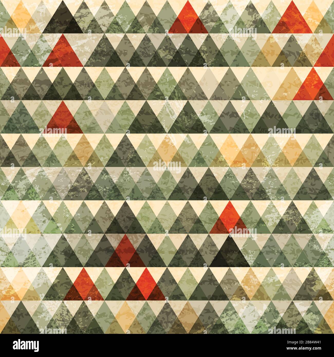 grunge triangle seamless pattern Stock Vector
