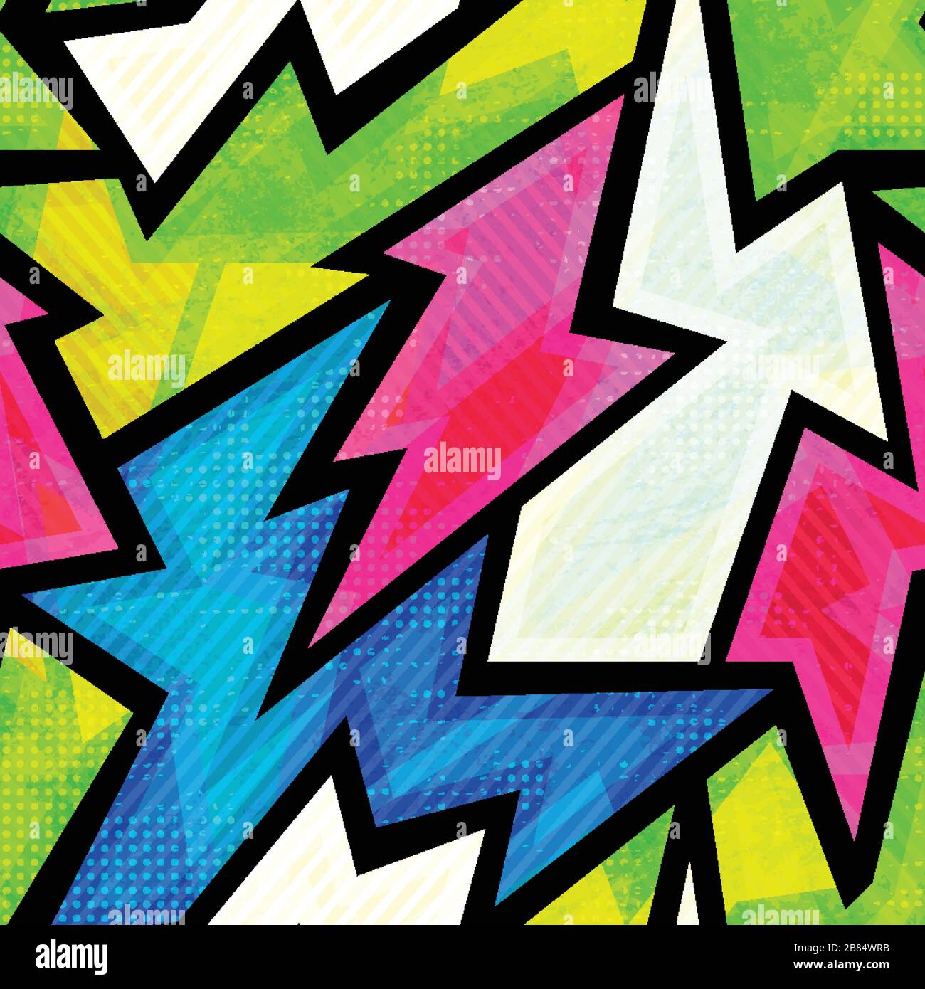graffiti seamless pattern Stock Vector