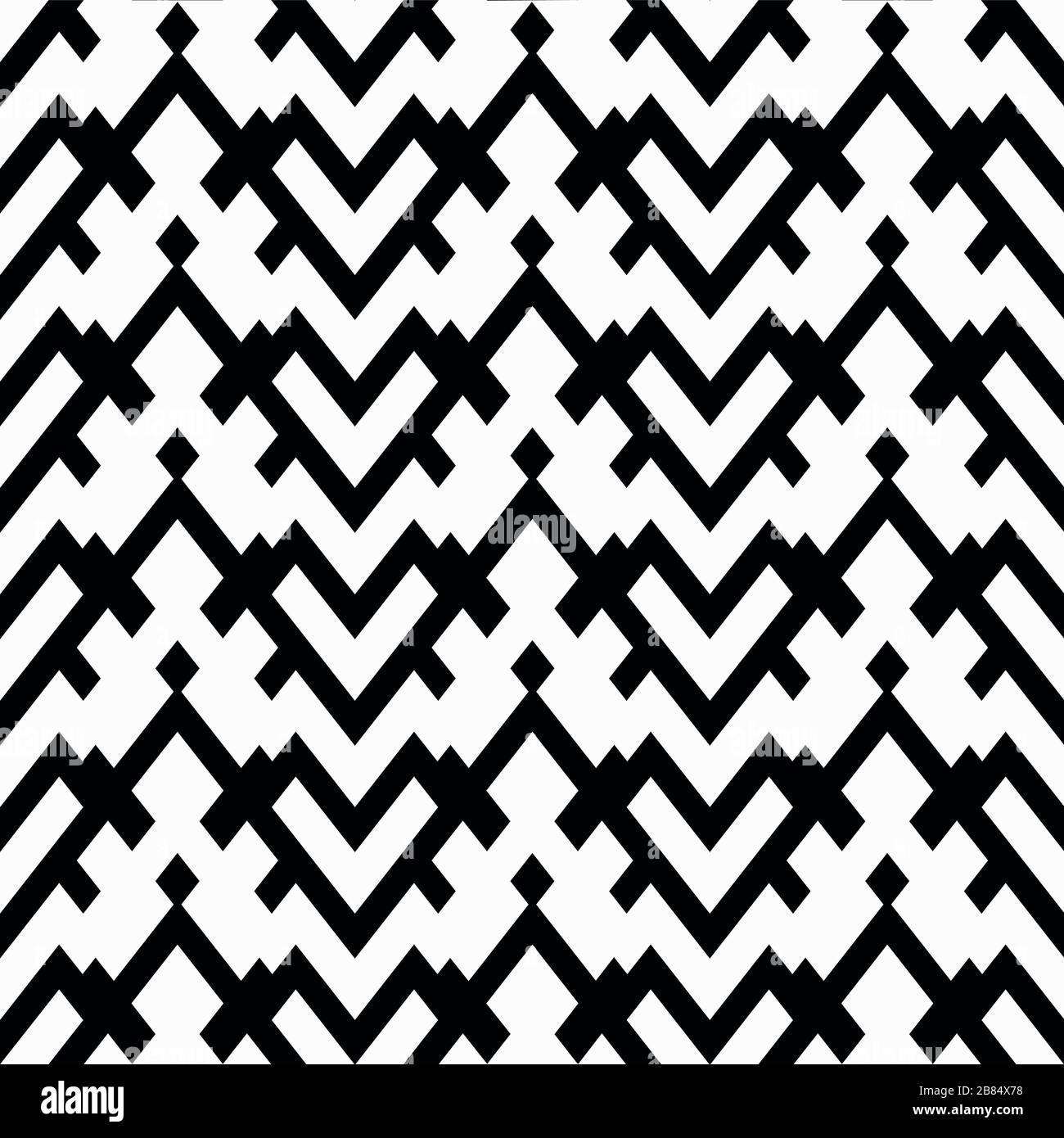 monochrome heart seamless pattern Stock Vector