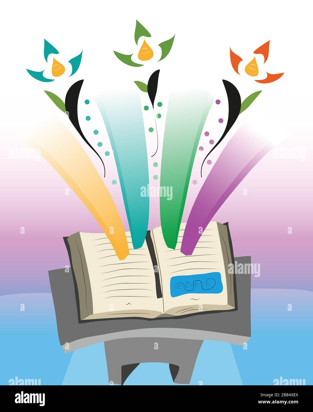 Enchanted Book Lamp AI Voice Activated | Auto-Flip Lighting