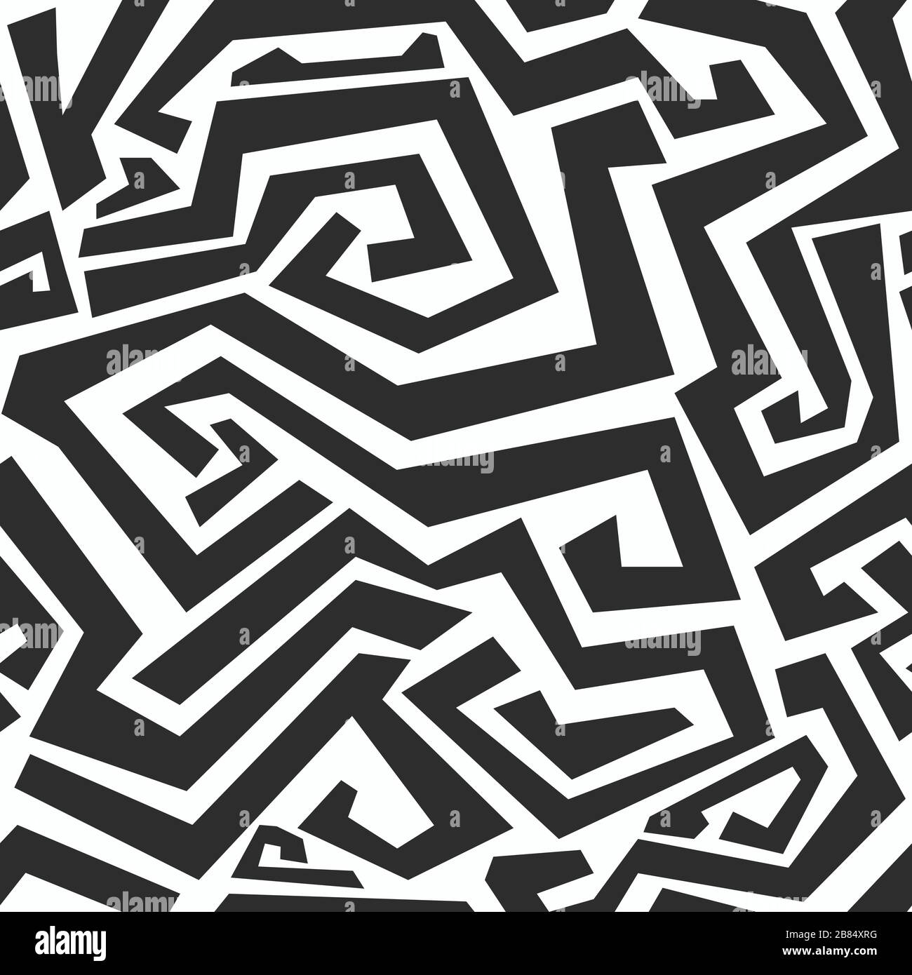 monochrome curved lines seamless texture Stock Vector Image & Art - Alamy