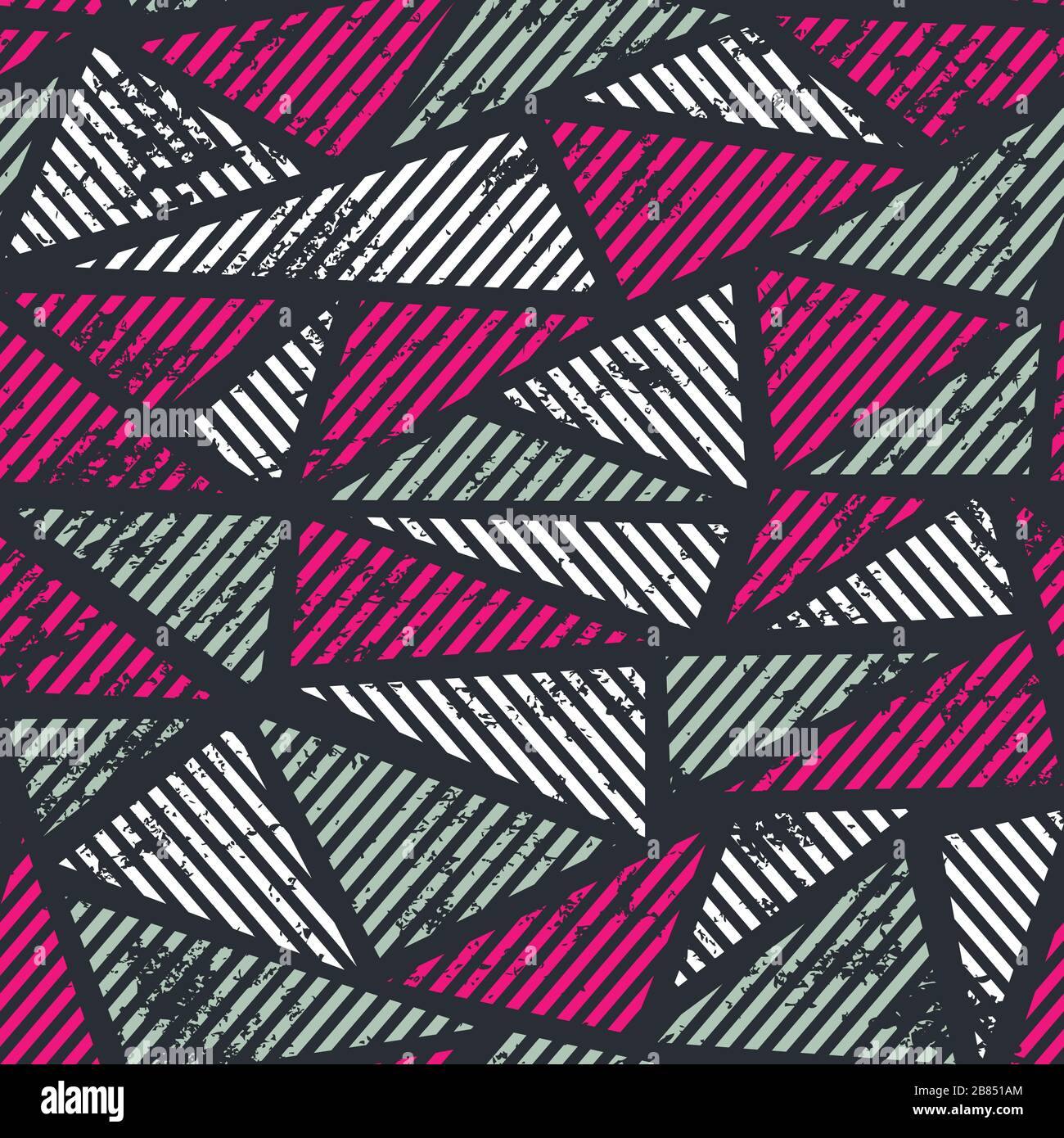 pink triangle seamless pattern with grunge effect Stock Vector Image ...