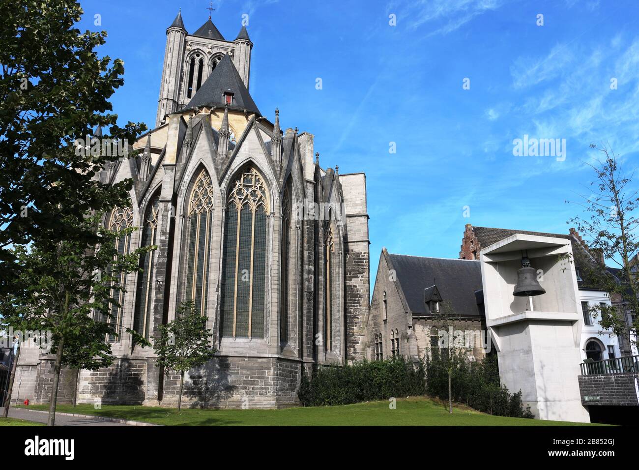 Saint Nicholas' Church, Ghent, Belgium. Stock Photo