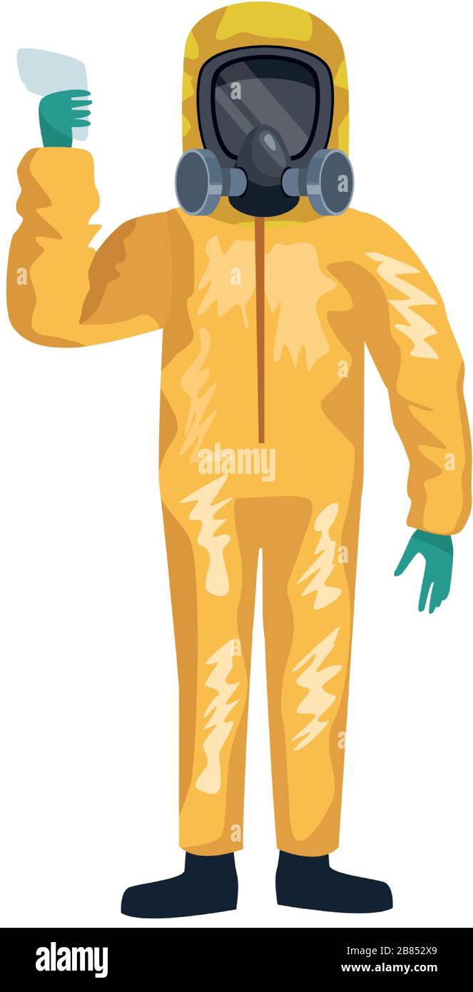 man with biohazard suit character Stock Vector Image & Art - Alamy