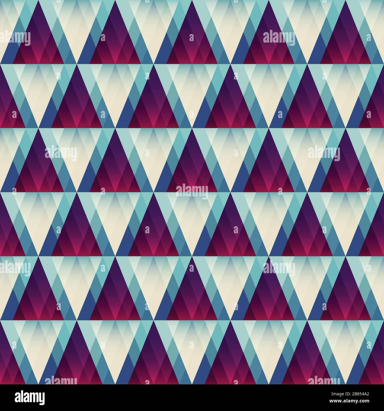 retro triangle seamless pattern Stock Vector