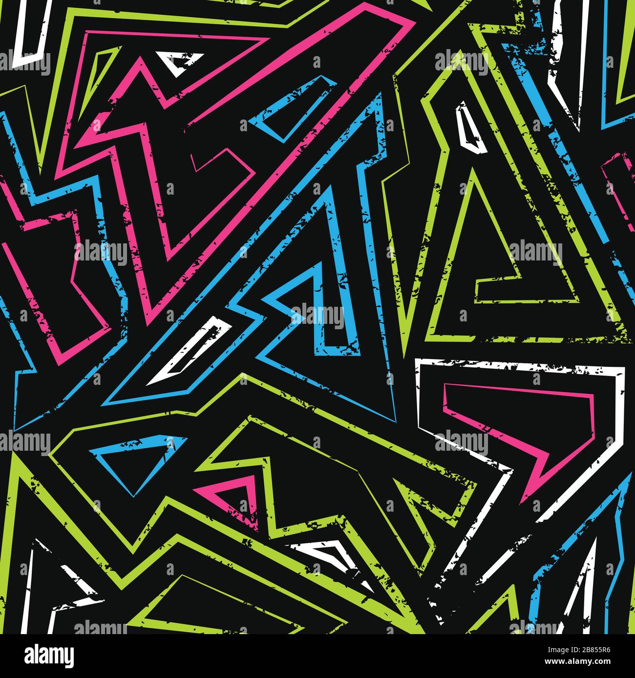 spectrum maze seamless pattern Stock Vector