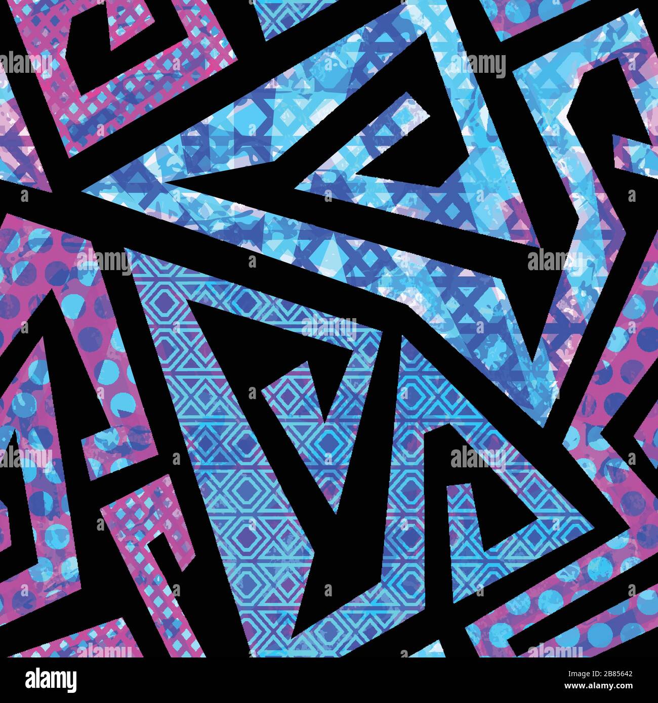 retro purple seamless pattern Stock Vector Image & Art - Alamy