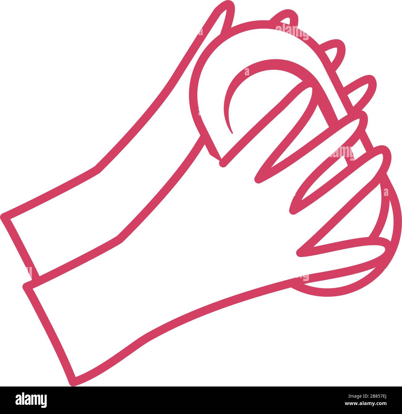 handwashing concept of hands with soap bar icon over white background ...
