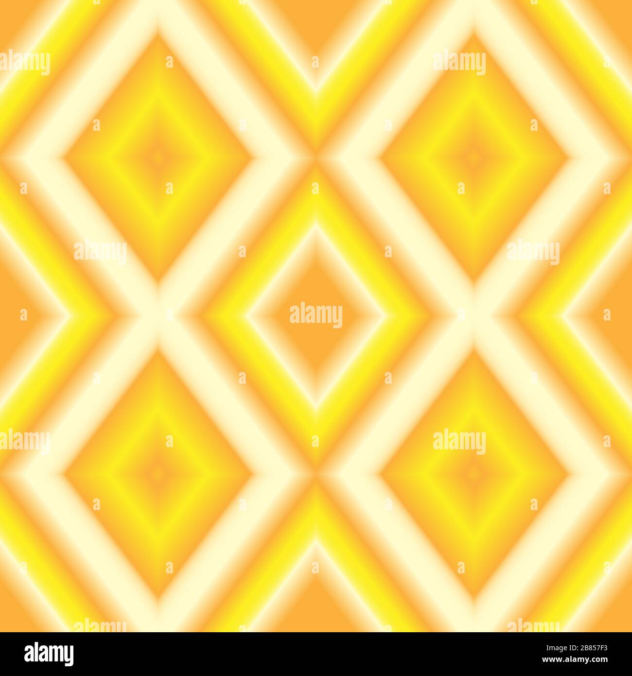 Seamless colorful backdrop. Colorful gradient rhombs texture. White and yellow colors. Stock Vector