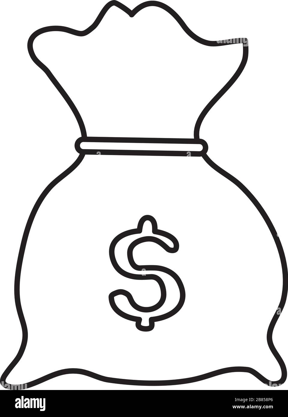 money bag cash isolated icon Stock Vector Image & Art - Alamy