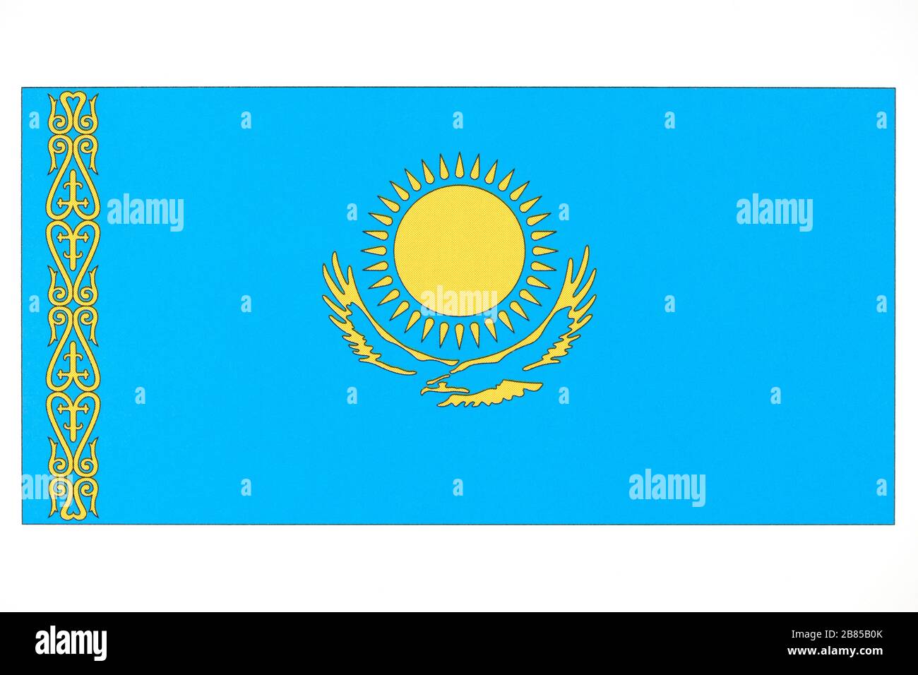 National flag of Kazakhstan Stock Photo - Alamy