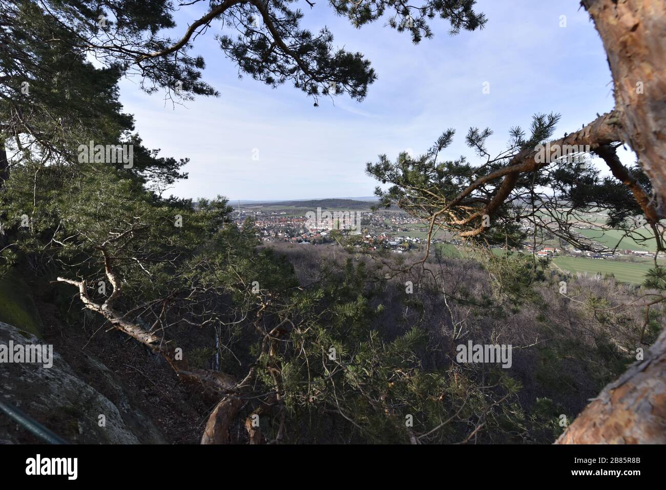 Teufelsmauer Harz bei Blankenburg im Sonnenuntergang Stock Photo Alamy