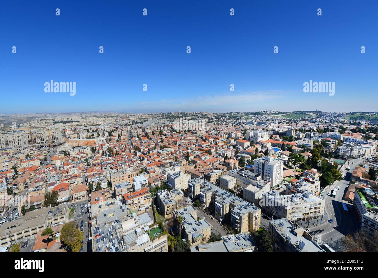 Aerial views of Jerusalem. Stock Photo
