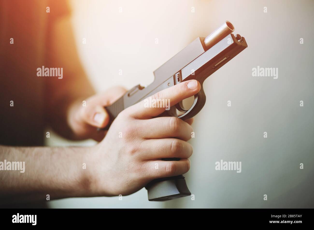 Airsoft pistol hi-res stock photography and images - Alamy