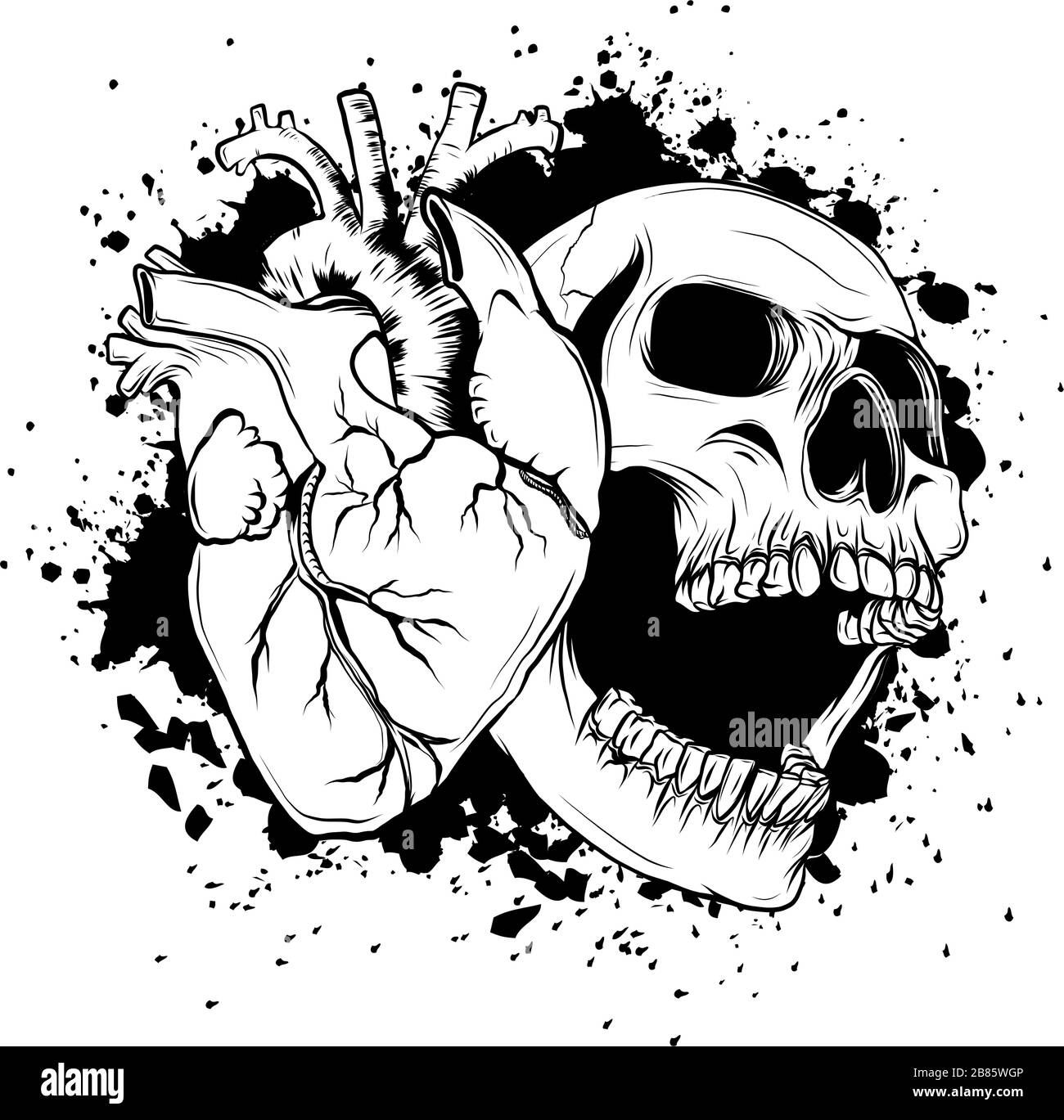 Human Heart Icon In Cartoon Style Real Disease Heart Vector Illustration Stock Vector Image Art Alamy