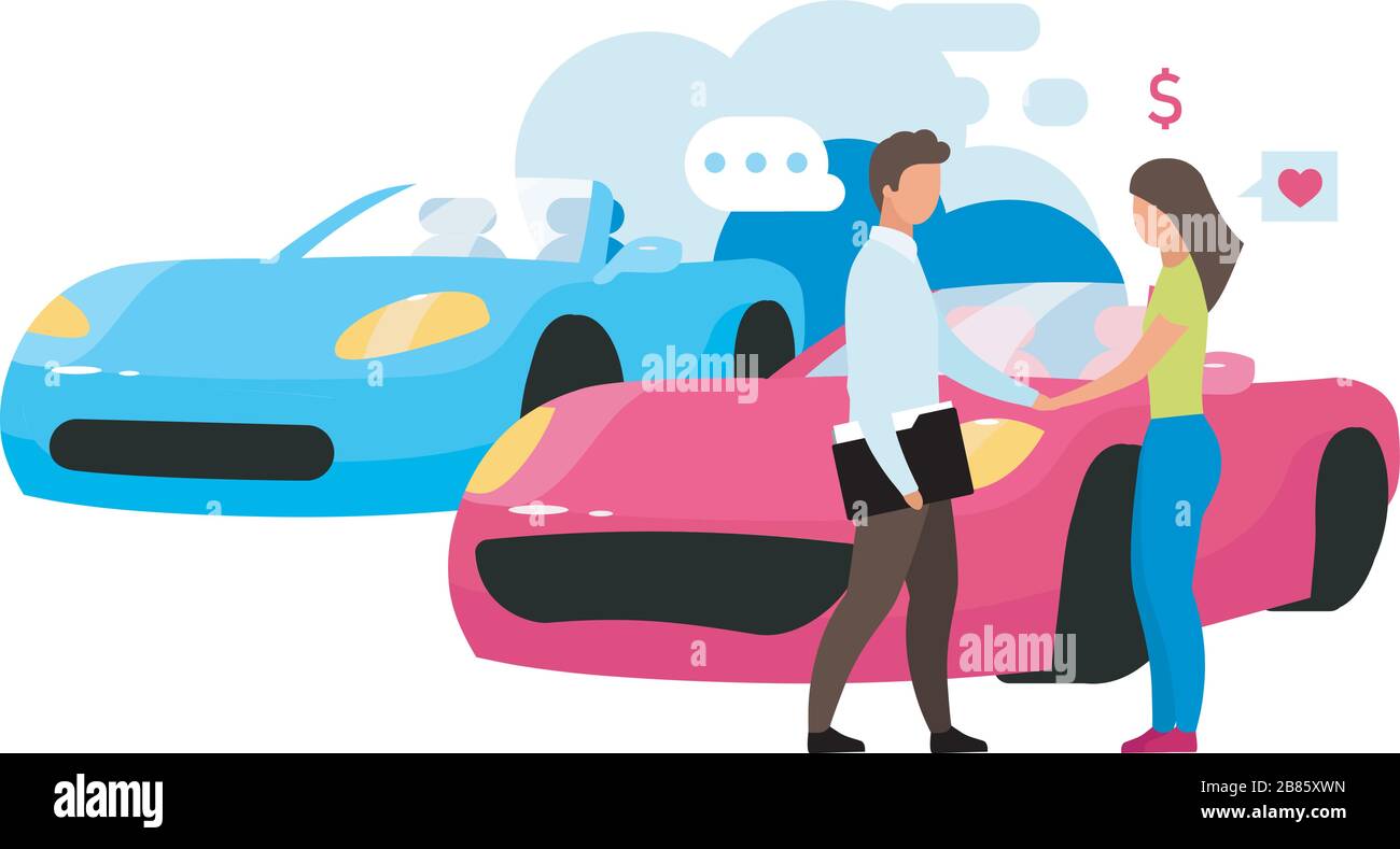 Car sales dealership Stock Vector Images - Alamy
