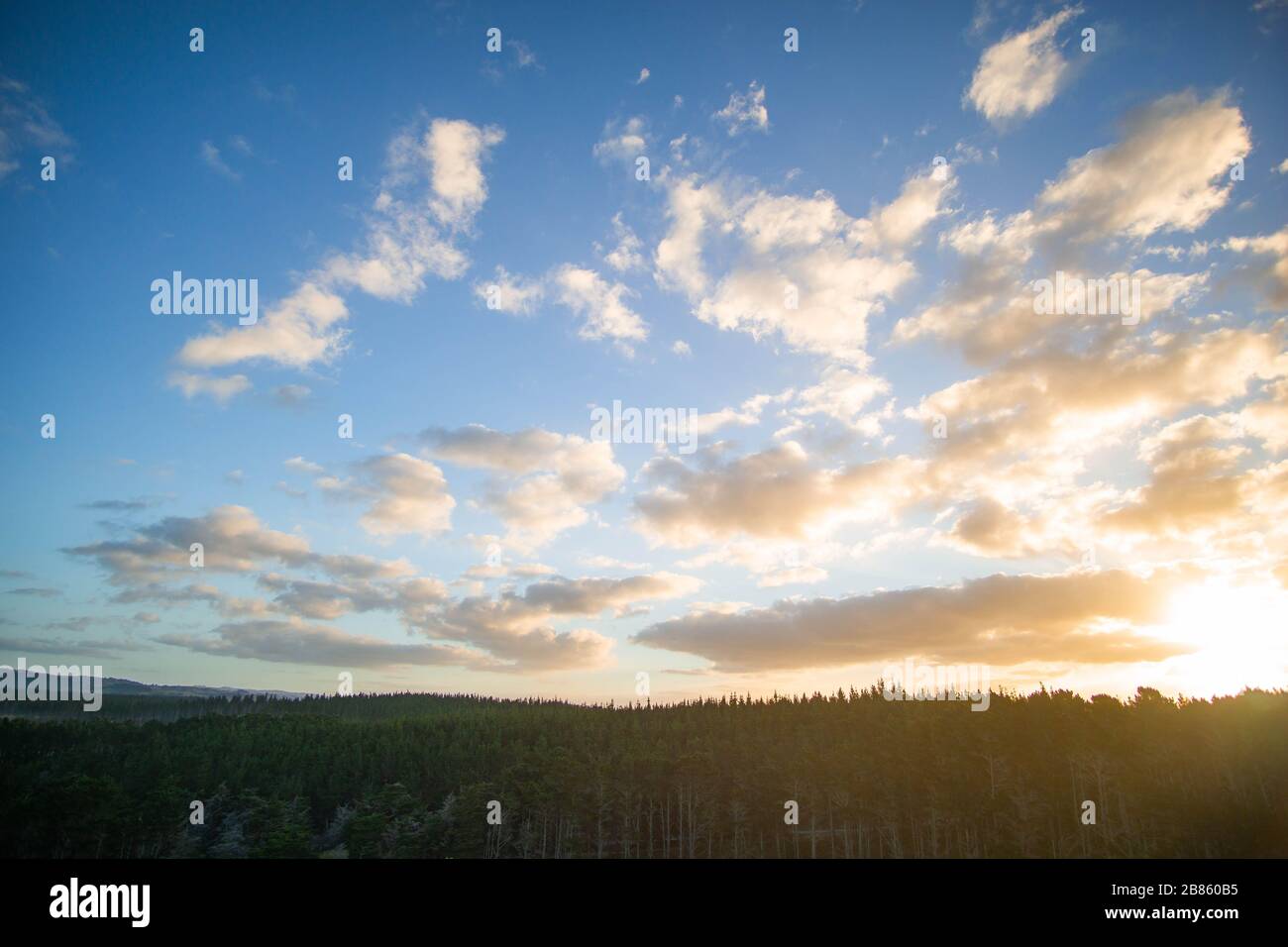 Sunset by rural landscape rocky path Stock Photo - Alamy