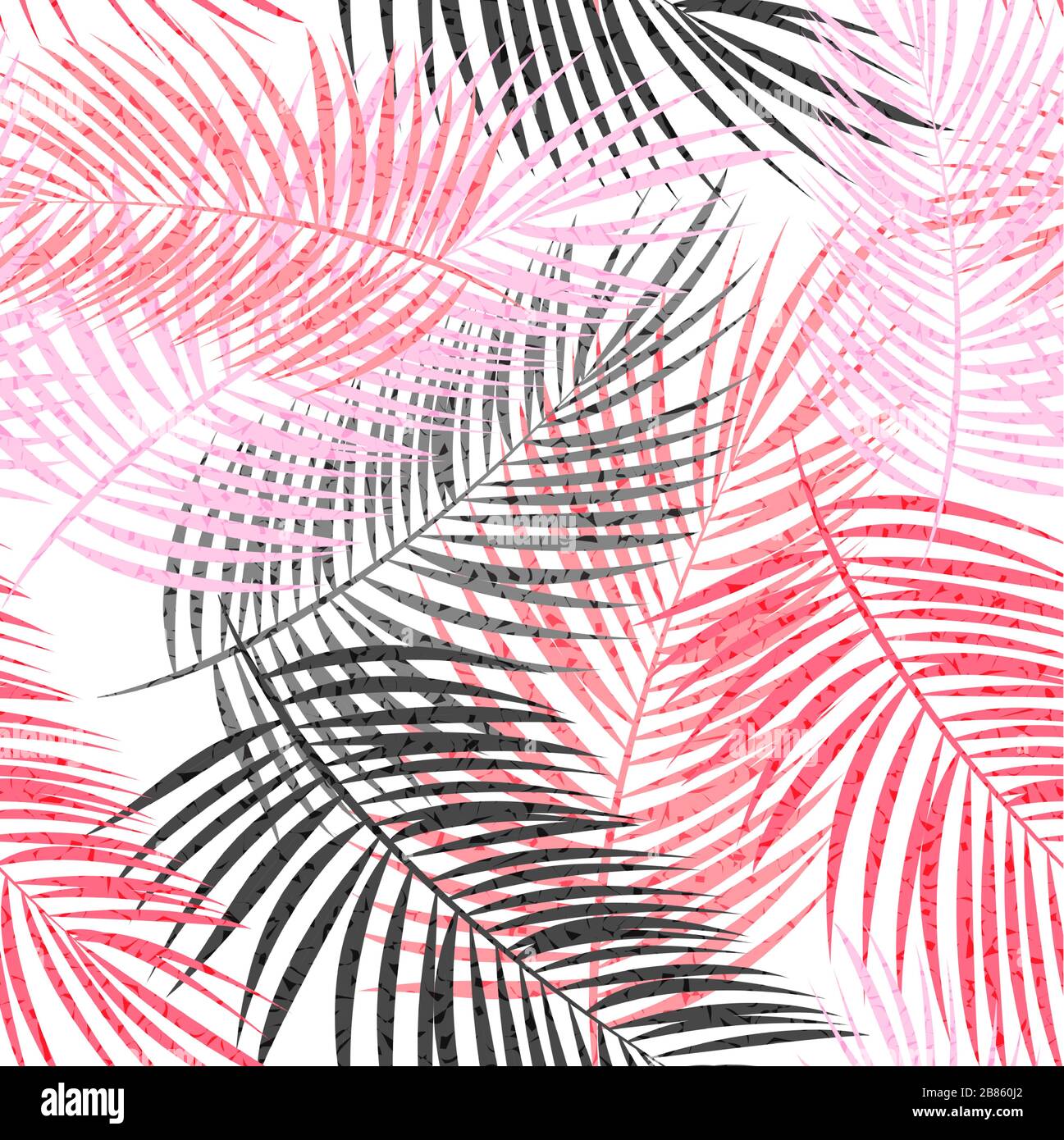 Palm Leaf Seamless Pattern Vector Background Illustration Stock Vector ...